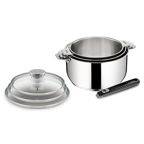 Maestria® Ø cm 26 Pots and pans with removable handles - Lagostina